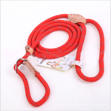 5 Color 3 Tamaño Slip Collar Cuerda Dog Leash P Chain Nylon Puppy Dog Leash Rope